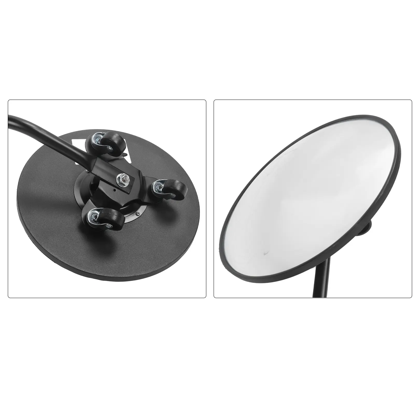 Under Car Inspection Mirror with Light Telescoping Handle Adjustable Angle Magnifying Vehicle Security Tool