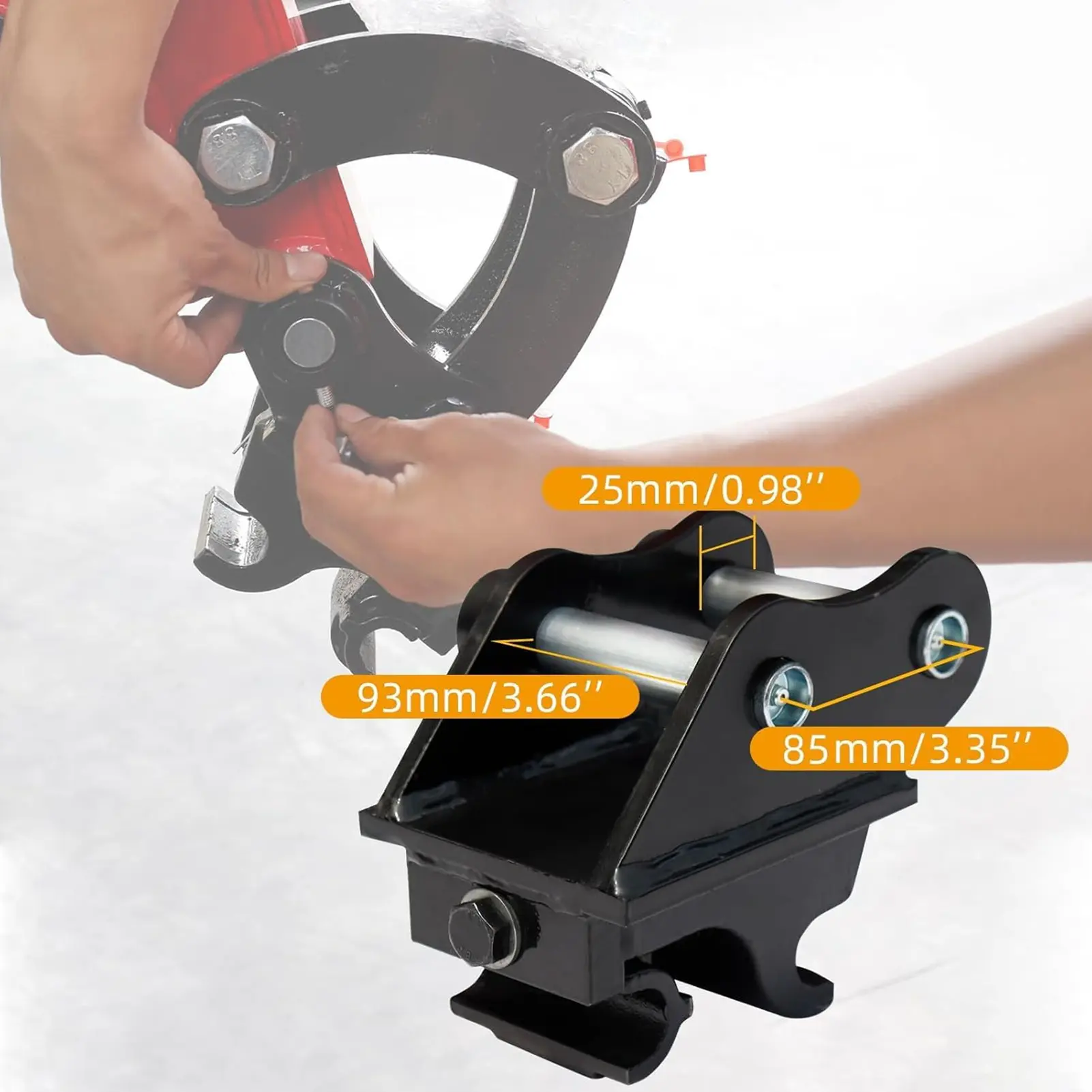 Excavator Quick Coupler Labor Saving High Strength Excavator  Hitch Alloy Steel Practical for Mini Excavators