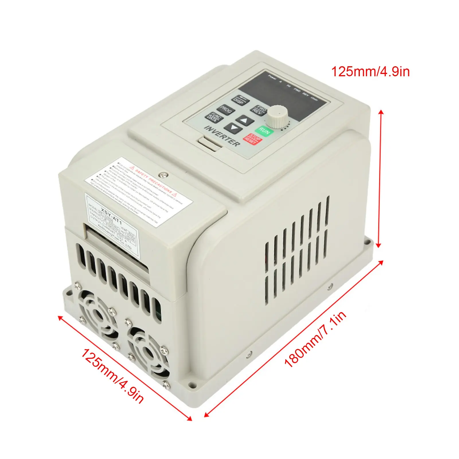 220VAC Single Phase Variable Frequency Drive VFD Speed Controller for 3 Phase 2.2kW AC Motor