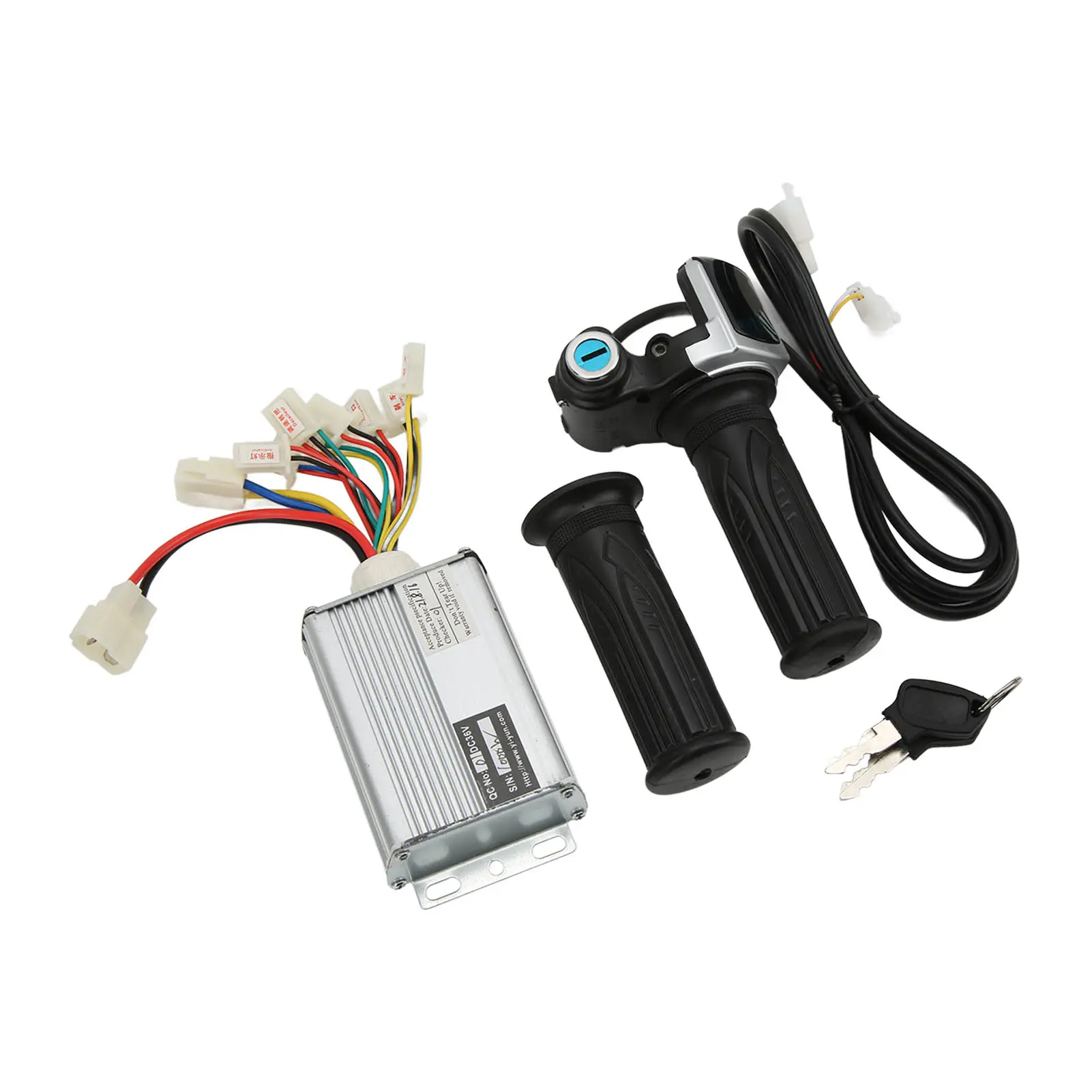 36V 1000W Bike Motor Brushed Speed Controller with Locking Battery Display Throttle Twist Grip for Mini Bike