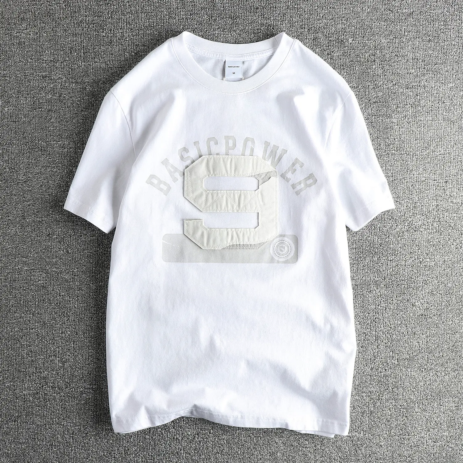 2025 Summer American Retro Short Sleeve O-neck Pitch Digital Printed T-shirt Men's Simple Fashion 100% Cotton Washed Casual Tops