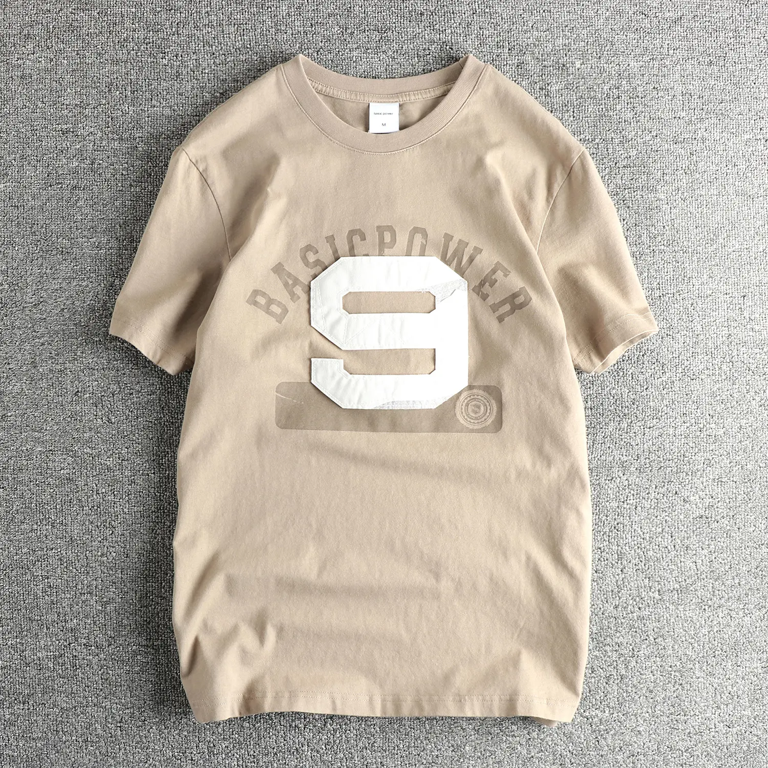 2025 Summer American Retro Short Sleeve O-neck Pitch Digital Printed T-shirt Men's Simple Fashion 100% Cotton Washed Casual Tops