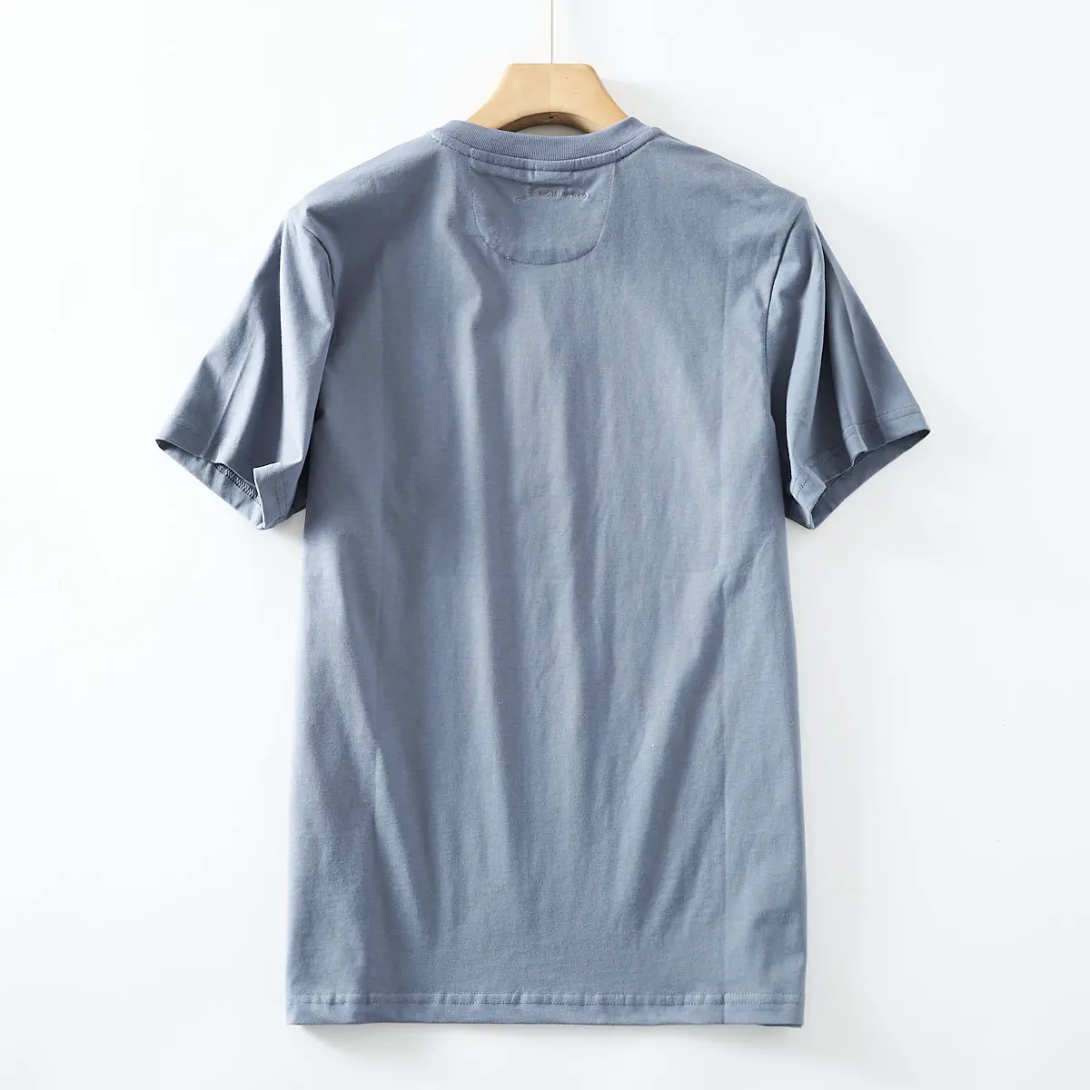 2025 Summer New Japanese Retro Short Sleeve O-neck Solid Color T-shirt Men's Fashion 100% Cotton Washed Casual Youth Tops