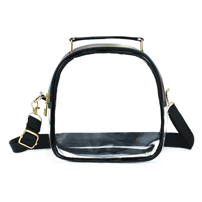 Super Bowl Women Shoulder Bag Transparent Crossbody Messenger Bag Handbag Waterproof PVC Pockets for Summer Travel