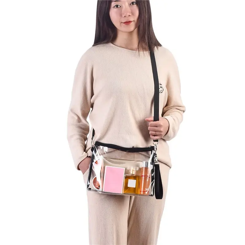 Transparent Women's Crossbody bag Luxury Fashion PVC Clear Shoulder Bag High Quality Small Waterproof Handbags bolsa feminina