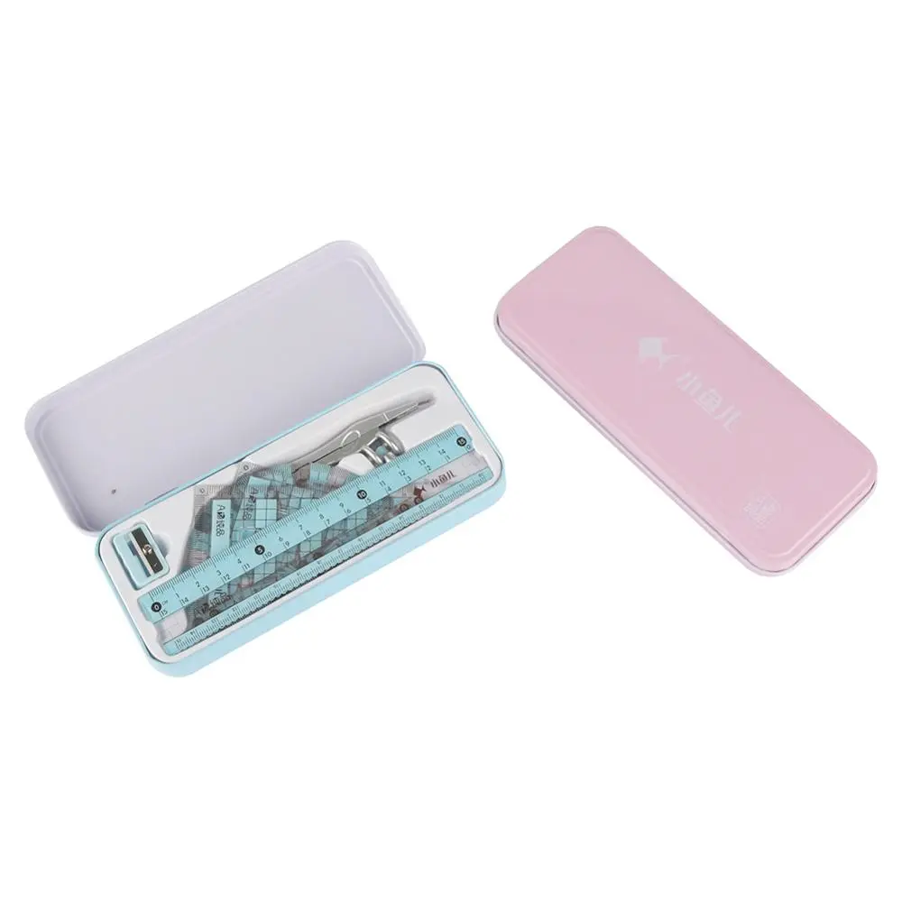 8 in 1 Compasses Ruler Kit Geometry Drawing Tools Painting Suit Mathematical Student Stationery Pencil/Ruler/Eraser/Sharpener