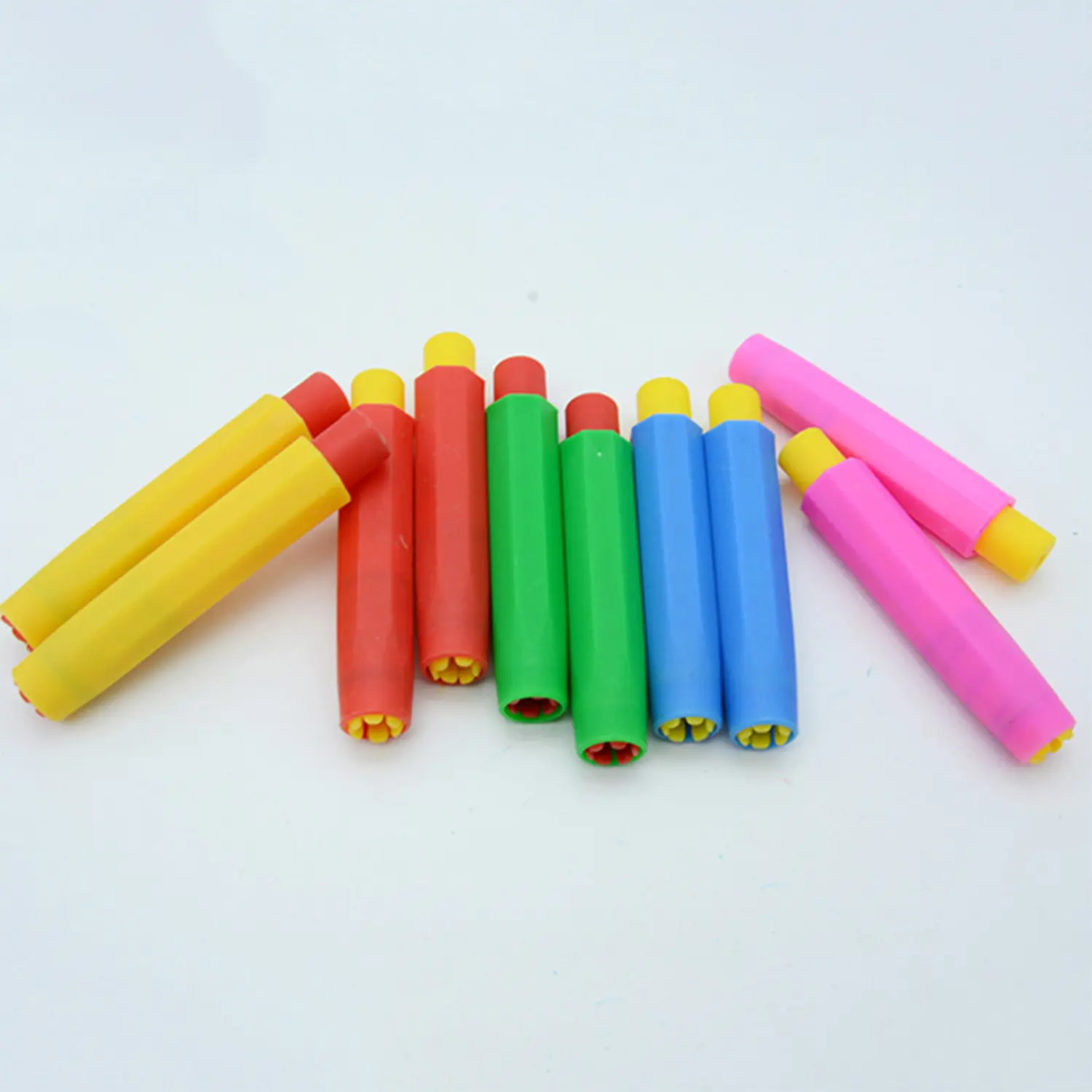 5pcs Health Non-toxic Chalk Holder Clip Colourful Chalk Holders Clean for Teachers Writing Children Drawing Board Accessories