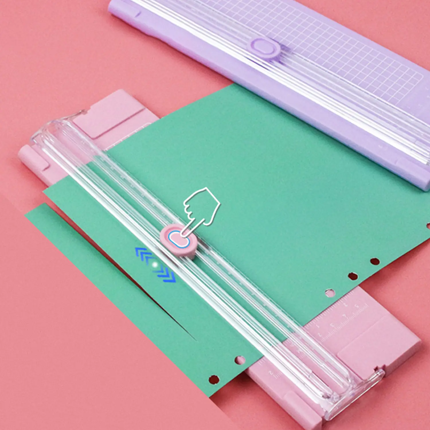 A4 Bidirectional Cutting Paper Cutter With Pull-out Ruler For Photo Trimmer Scrapbook Lightweight Cutting Mat Machine Office Use