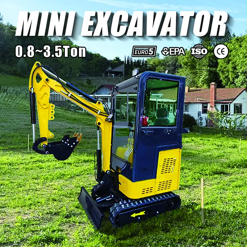 Chinese Mini Excavator Mini Excavator Cab Diesel Excavator Mini Europe Customized Kubota Engine Ce Epa Euro 5 For Sale