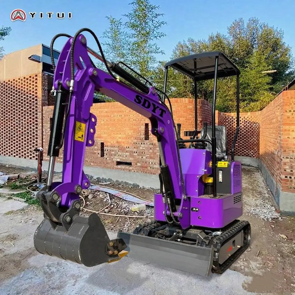 Crawler Mini Excavator Farm Uses Multi-Tool Ce Epa Euro 5 Kubota Engine Customized 1.5 2.0 Ton Mini Excavator