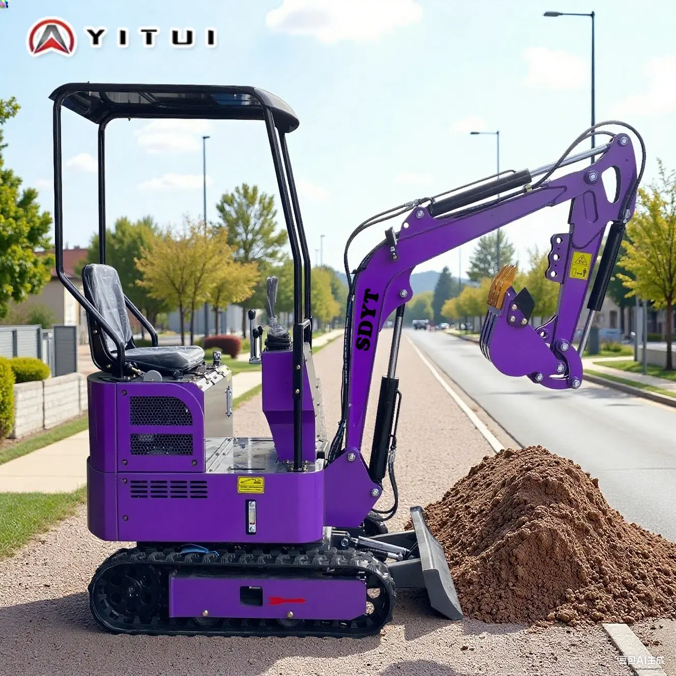 Crawler Mini Excavator Farm Uses Multi-Tool Ce Epa Euro 5 Kubota Engine Customized 1.5 2.0 Ton Mini Excavator