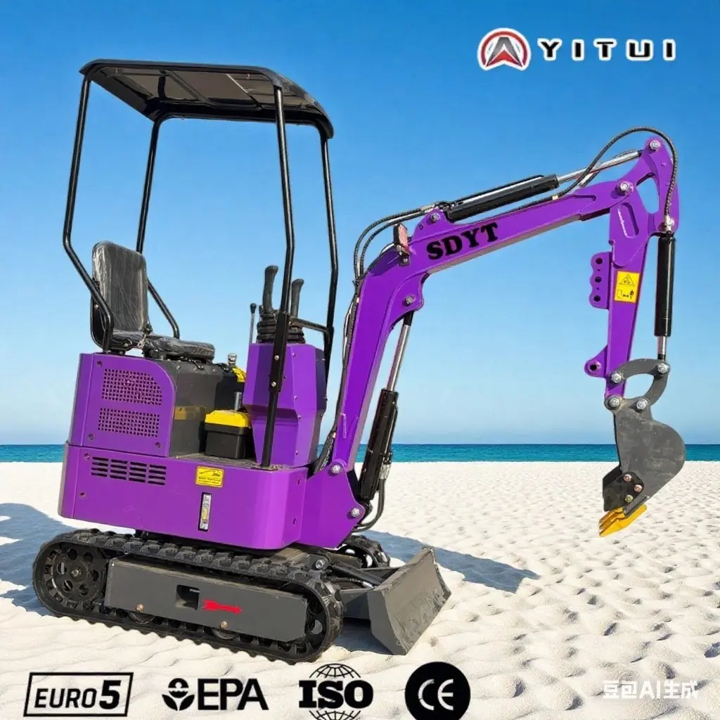 Crawler Mini Excavator Farm Uses Multi-Tool Ce Epa Euro 5 Kubota Engine Customized 1.5 2.0 Ton Mini Excavator