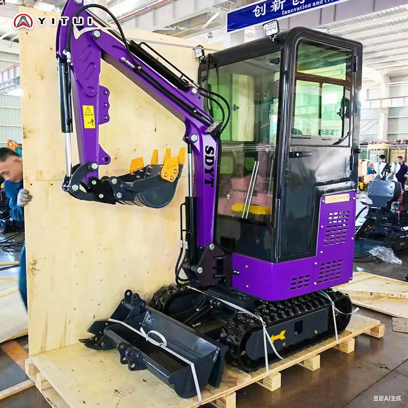 Crawler Mini Excavator Farm Uses Multi-Tool Ce Epa Euro 5 Kubota Engine Customized 1.5 2.0 Ton Mini Excavator