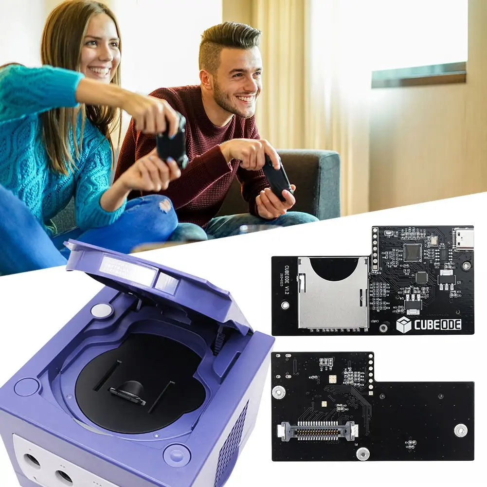 CUBEODE V1.2 Optical Drive Emulator Upgraded Plug and Play Game Console Optical Drive Emulator for NGC GameCube DOL-001&DOL-101