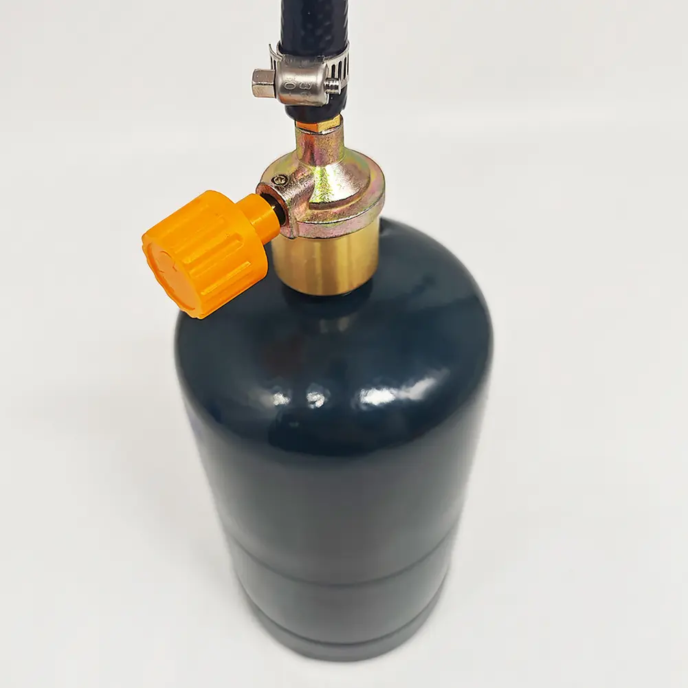 Gas Adapter Connection Hose with ON-Off Control Valve Propane Refill Adapter Hose Copper For Outdoor Camping for Outdoor Camping