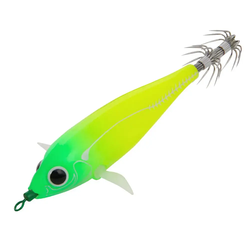 83mm Luminous Squid Lure Squid Fishing Lure Double Hook Cuttlefish Attracting Lure Fish Shaped Realistic for Octopus Squid