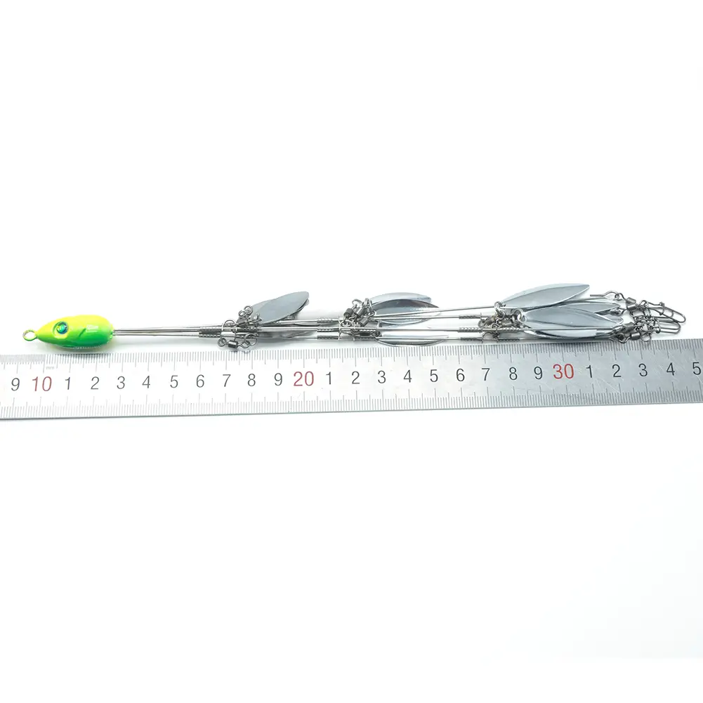 30g Umbrella Fishing Lure Rig Swivel Spinner 5 Arms Artificial Umbrella Alabama Rig Swimming Bait 12 Bladed Tackle Tools