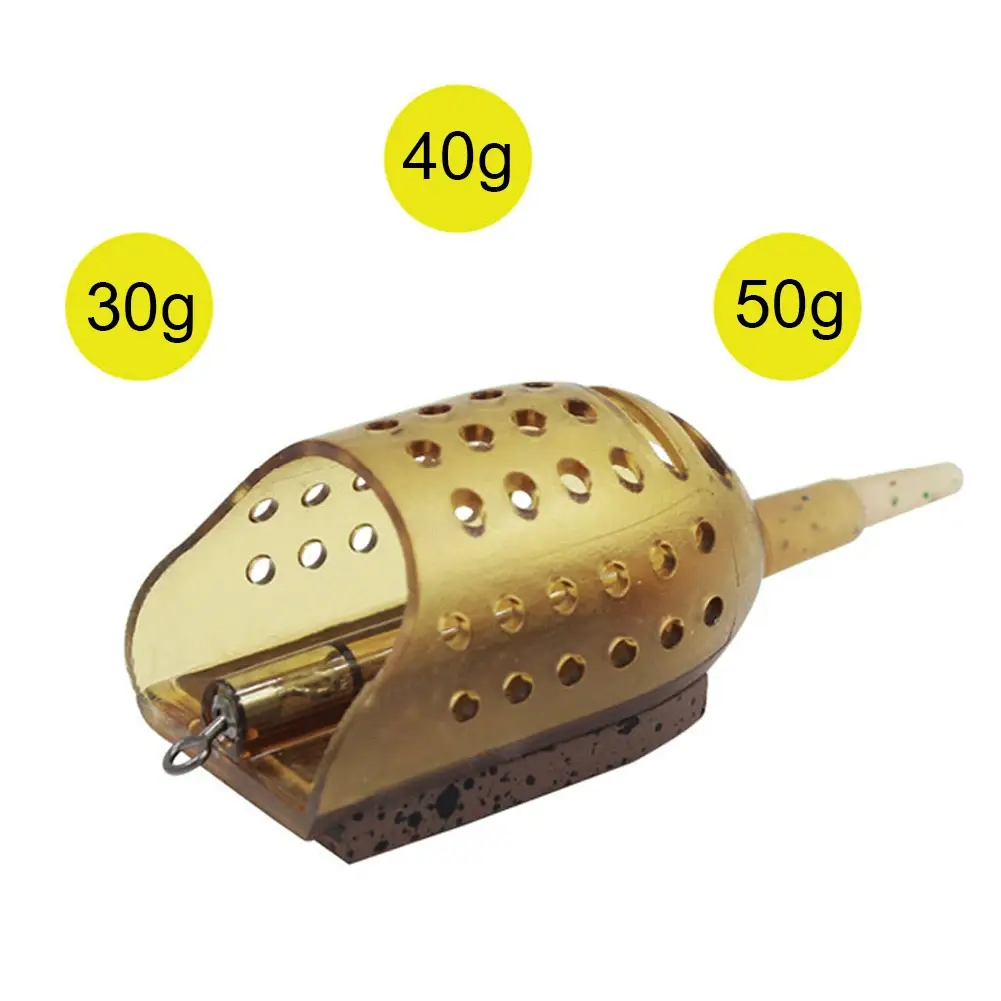 30g/40g/50g Carp Fishing Bait Feeder Lure Holder Trap Fishing Lure Cage Basket