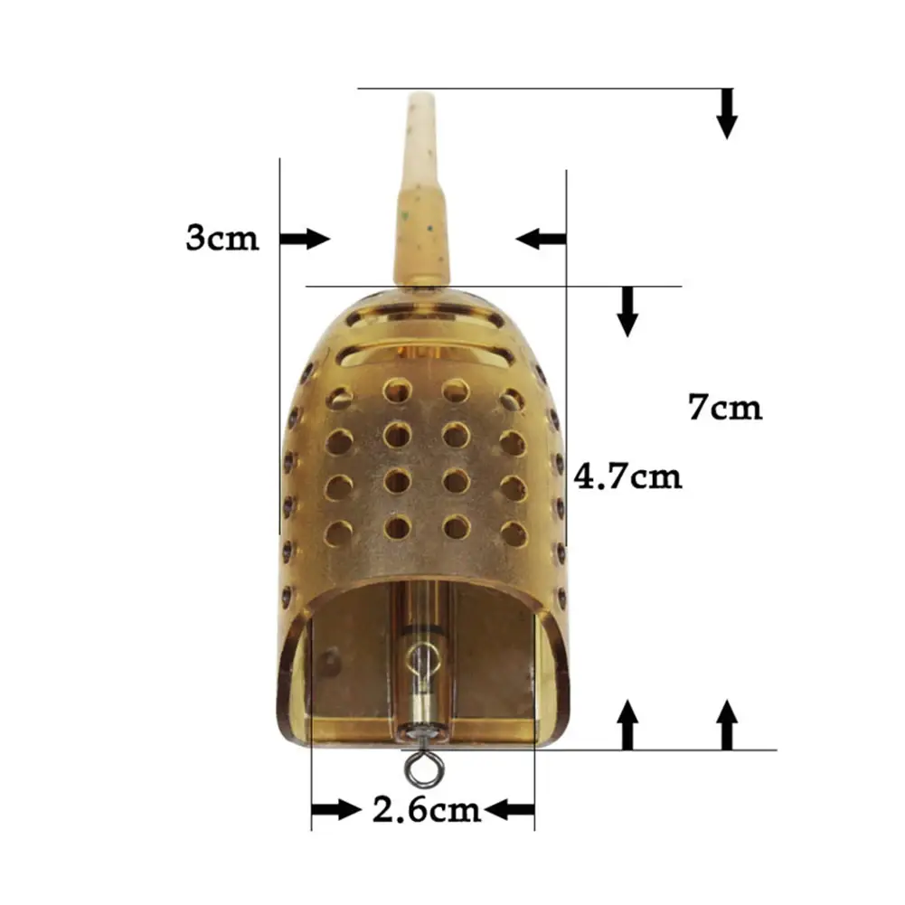 30g/40g/50g Carp Fishing Bait Feeder Lure Holder Trap Fishing Lure Cage Basket