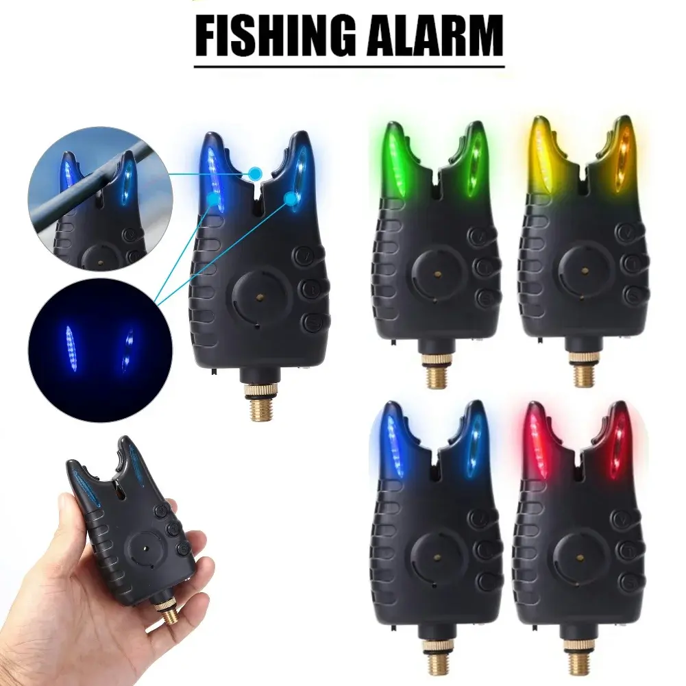 LED Fishing Bite Alarm Indicator Adjustable Tone Volume Carp Fishing Tackle Indicator Alert Bell Receiver Fishing Accessories