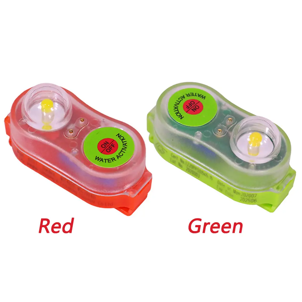 LED Life Jacket Light Energy-Efficient Automatic Survivor Locator Light Waterproof Life Saving Warning Lamp Outdoor Supplies