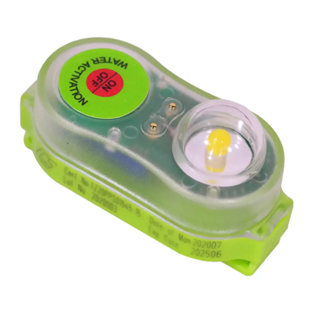 LED Life Jacket Light Energy-Efficient Automatic Survivor Locator Light Waterproof Life Saving Warning Lamp Outdoor Supplies