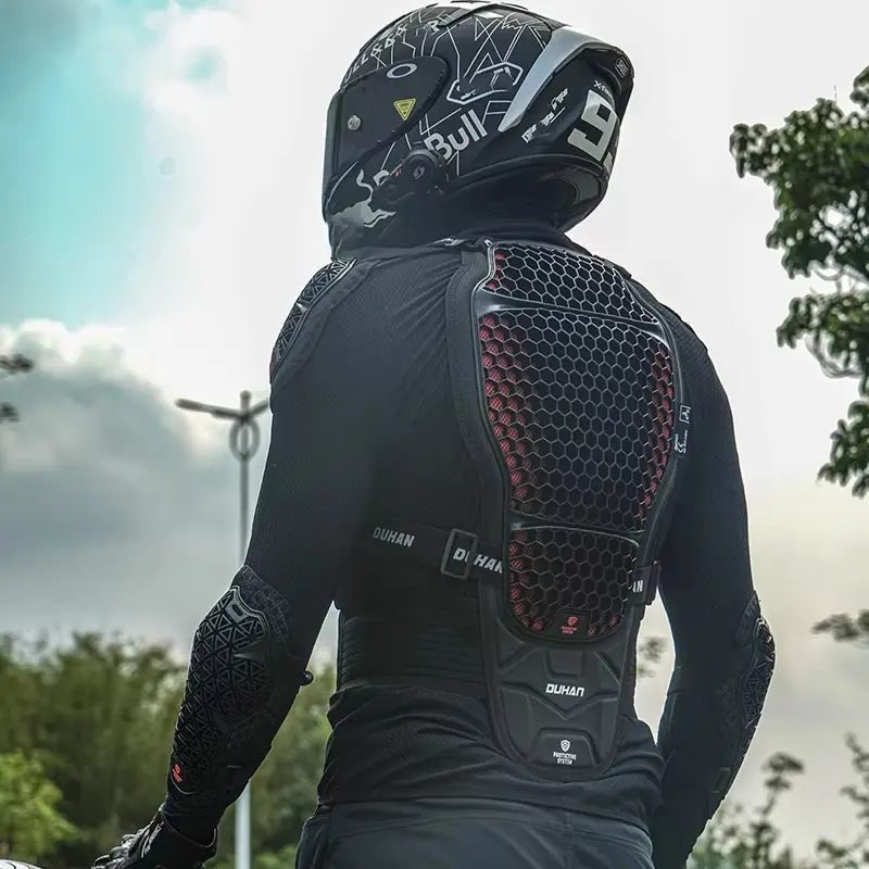 Motocross Armor Anti Fall Chest Back Protection Moto Protective Gear Mesh Breathable Motorcycle Armor CE Certification DUHAN