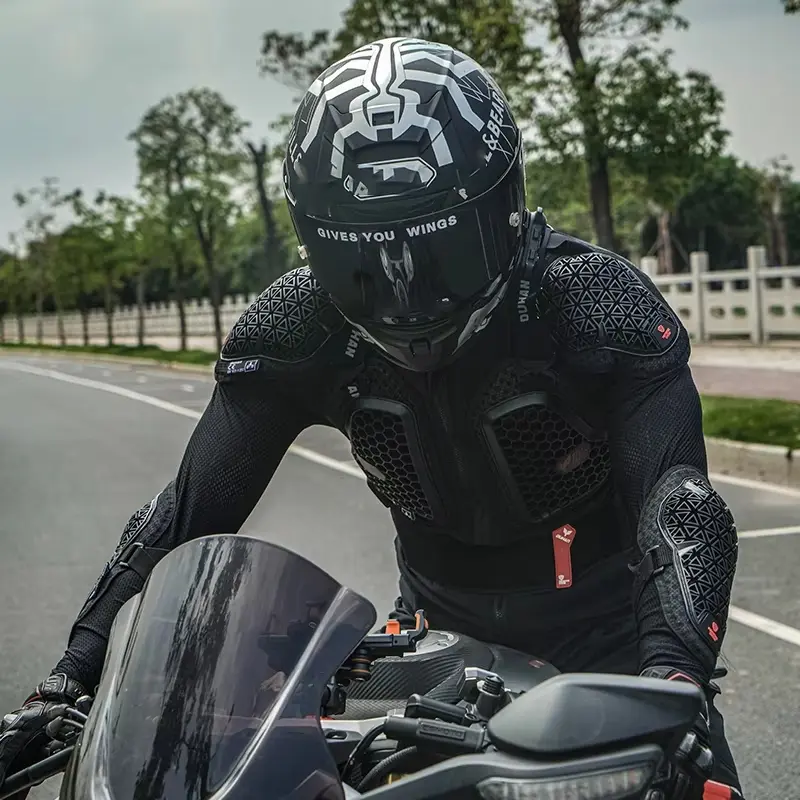 Motocross Armor Anti Fall Chest Back Protection Moto Protective Gear Mesh Breathable Motorcycle Armor CE Certification DUHAN