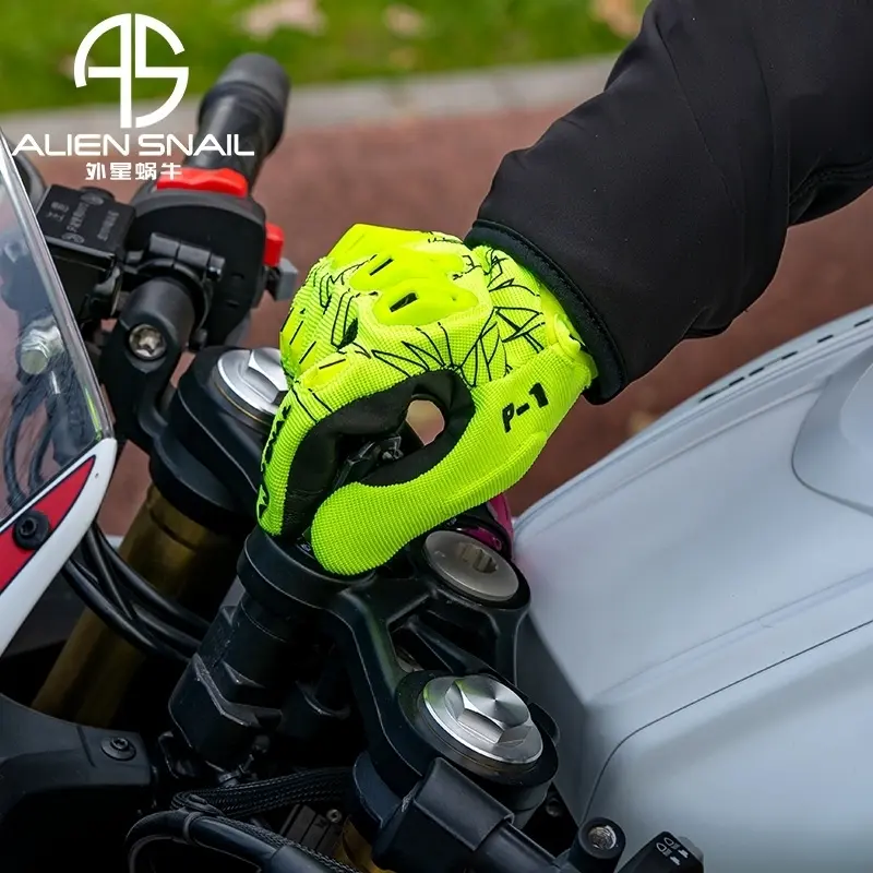 Motorbike Gloves Leatherr Motorcycle Gloves Touchscreen Anti-drop Four-season Universal Locomotive Breathable Non-slip Gloves