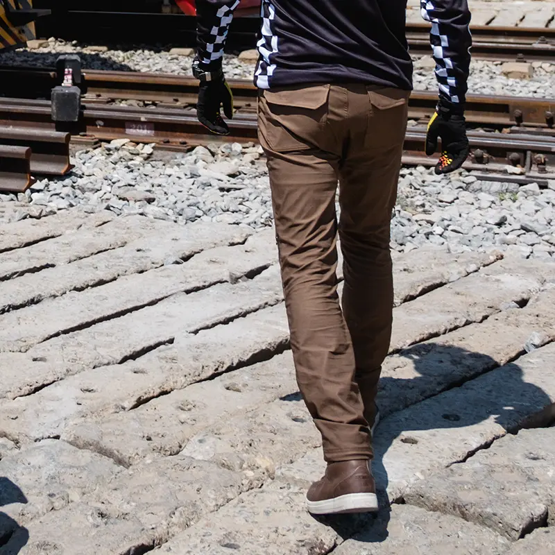 Men's Summer Motorcycle Pants Breathable Long Riding Trousers with Knee Hip Protection Anti-Scratch for Motocross Street Riding