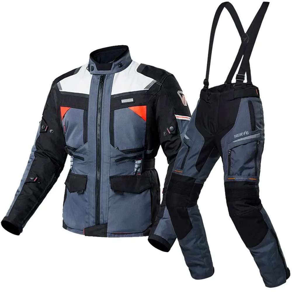 Motorcycle Suit Set Universal For All Seasons Motorcycle Jacket Wear Resistant Knight Motorcycle Suit Rain-proof