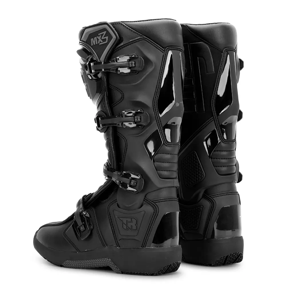 Knee-High Waterproof Motocross Boots Durable Off-Road Motorcycle Shoes Anti-Slip Sole For Muddy Terrain Trail Riding