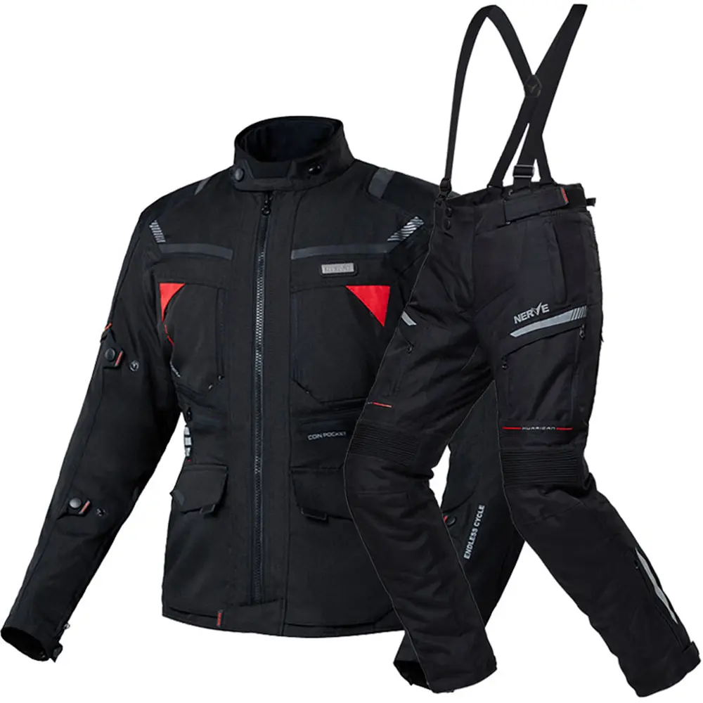 Motorcycle Suit Set Universal For All Seasons Motorcycle Jacket Wear Resistant Knight Motorcycle Suit Rain-proof
