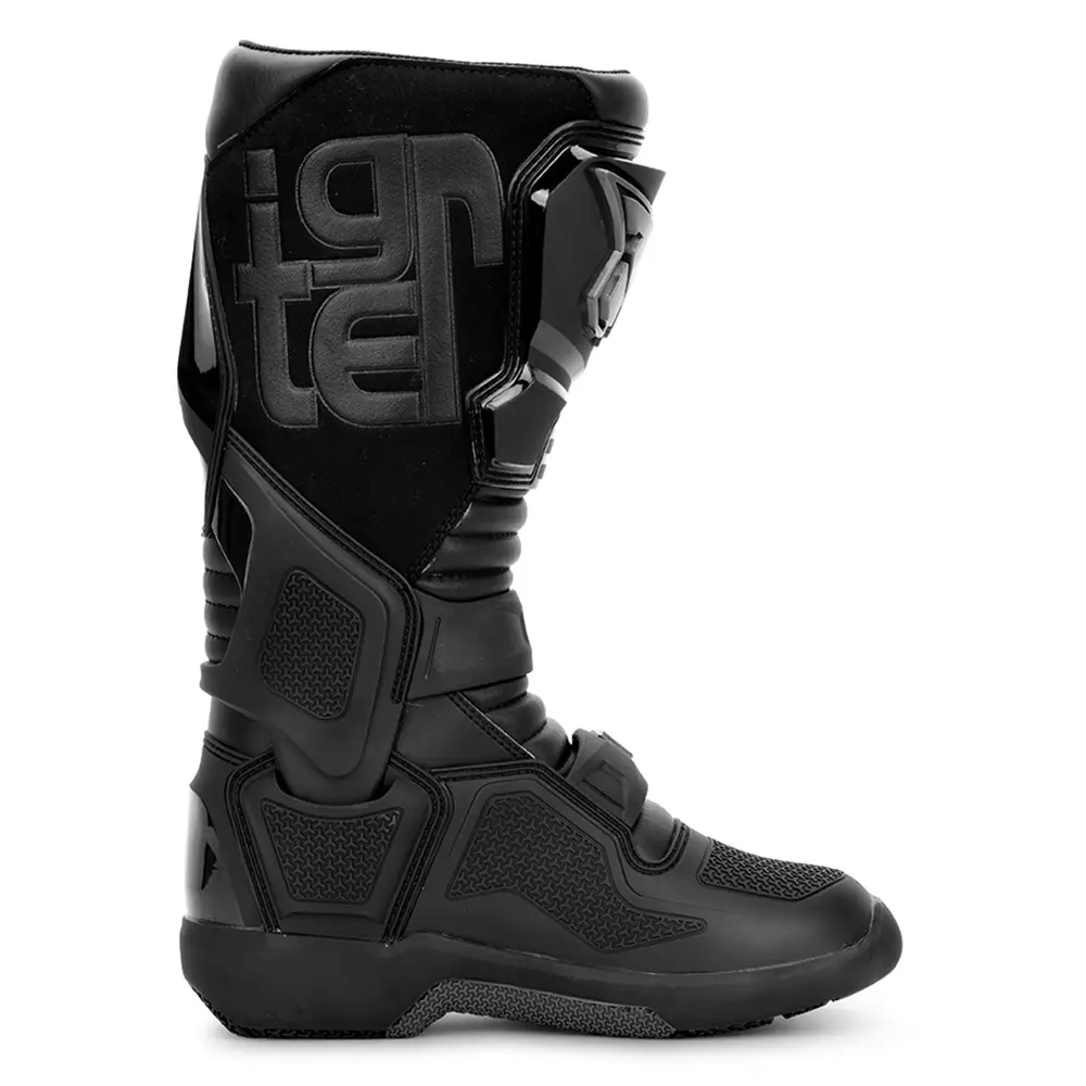 Knee-High Waterproof Motocross Boots Durable Off-Road Motorcycle Shoes Anti-Slip Sole For Muddy Terrain Trail Riding