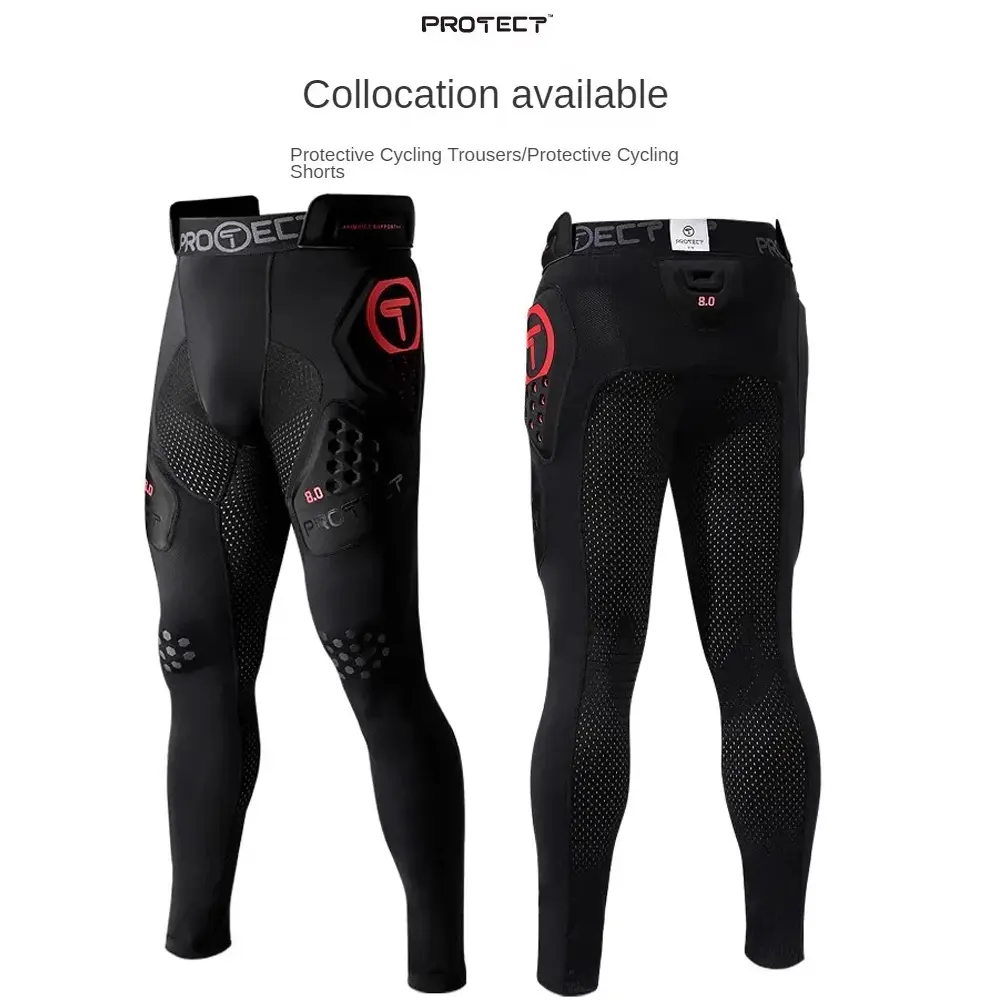 Breathable Motorcycle Riding Pants with Knee Hip Armor Lightweight Protective Gear For Motocross Street Riding CE Certified