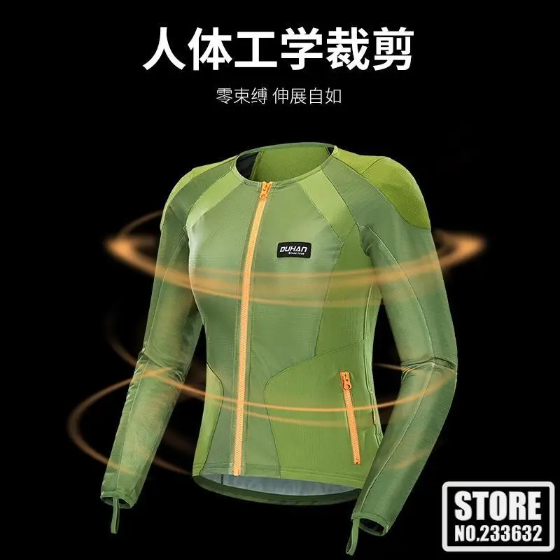 DUHAN Summer Men's Women's Motorcycle Equipment Motocross Body Soft Armor CE Certified Protectors Moto Motorbike Jacket Armors