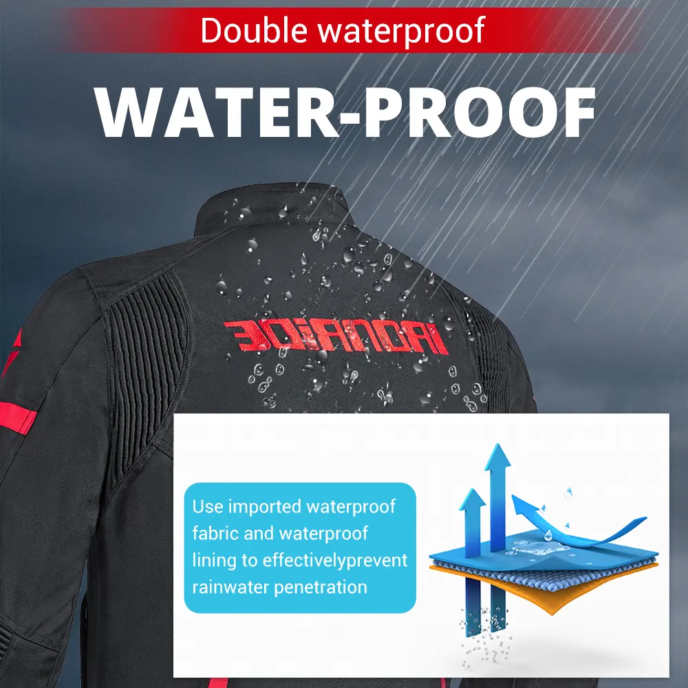 New Motorcycle Jacket Pants Suit Motorcycle Motocross Motorcycle Clothing Waterproof Equipment Reflective Racing Anti-wrestling