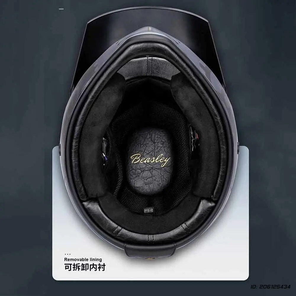 Motorcycle Full Helmet Retro Full Face Motocross Street Moto Helmet ECE Certification Men And Women Four Seasons Safety Helmet