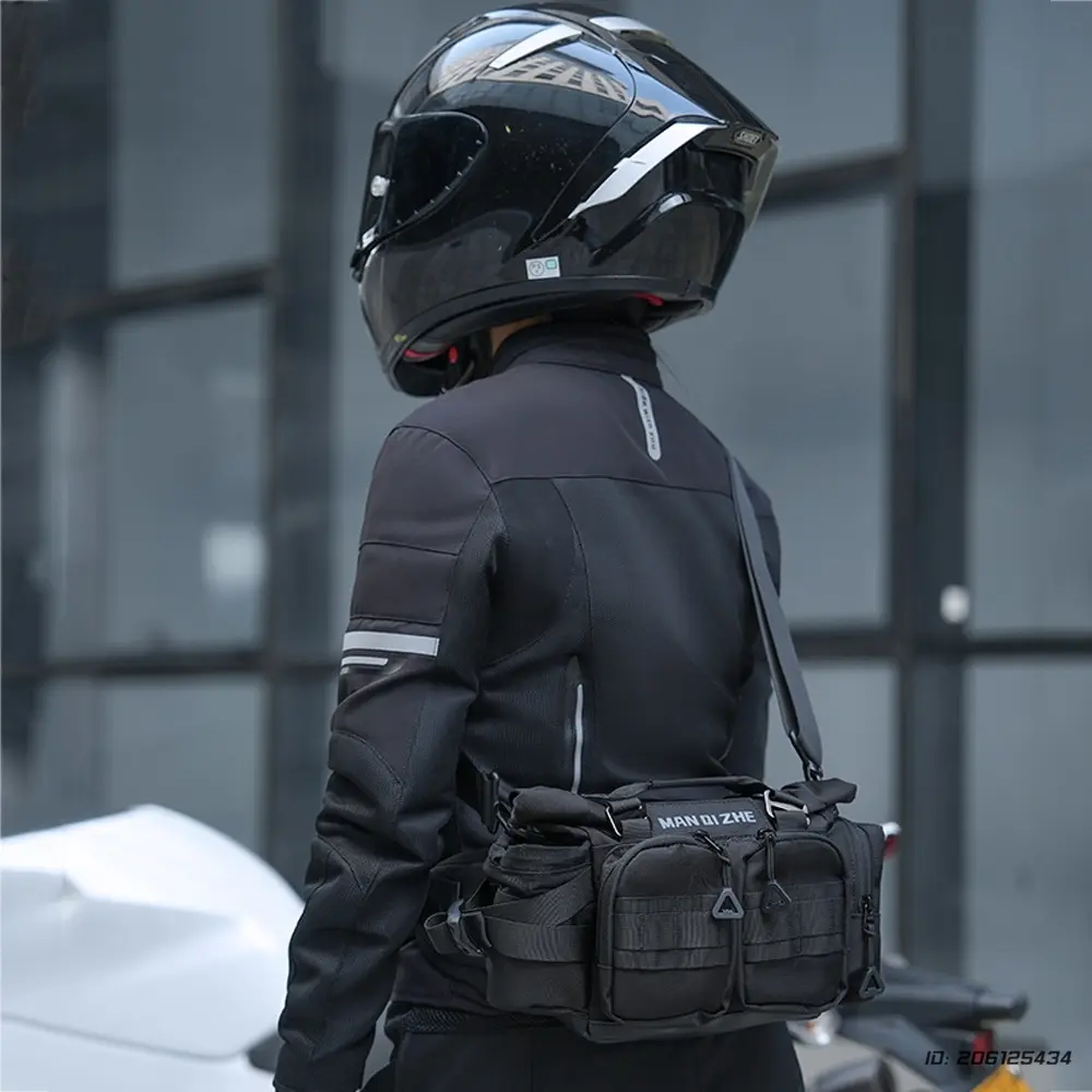 Waist Bags for Men Women Motorcycle Bag  Wear-resistant Waterproof Outdoor Tactical Backpack Waist Pack Camping Hiking Sport Bag