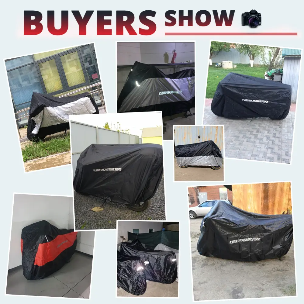 HEROBIKER Motorcycle Cover Bike All Season Waterproof Dustproof UV Protective Outdoor Indoor Moto Scooter Motorbike Rain Cover