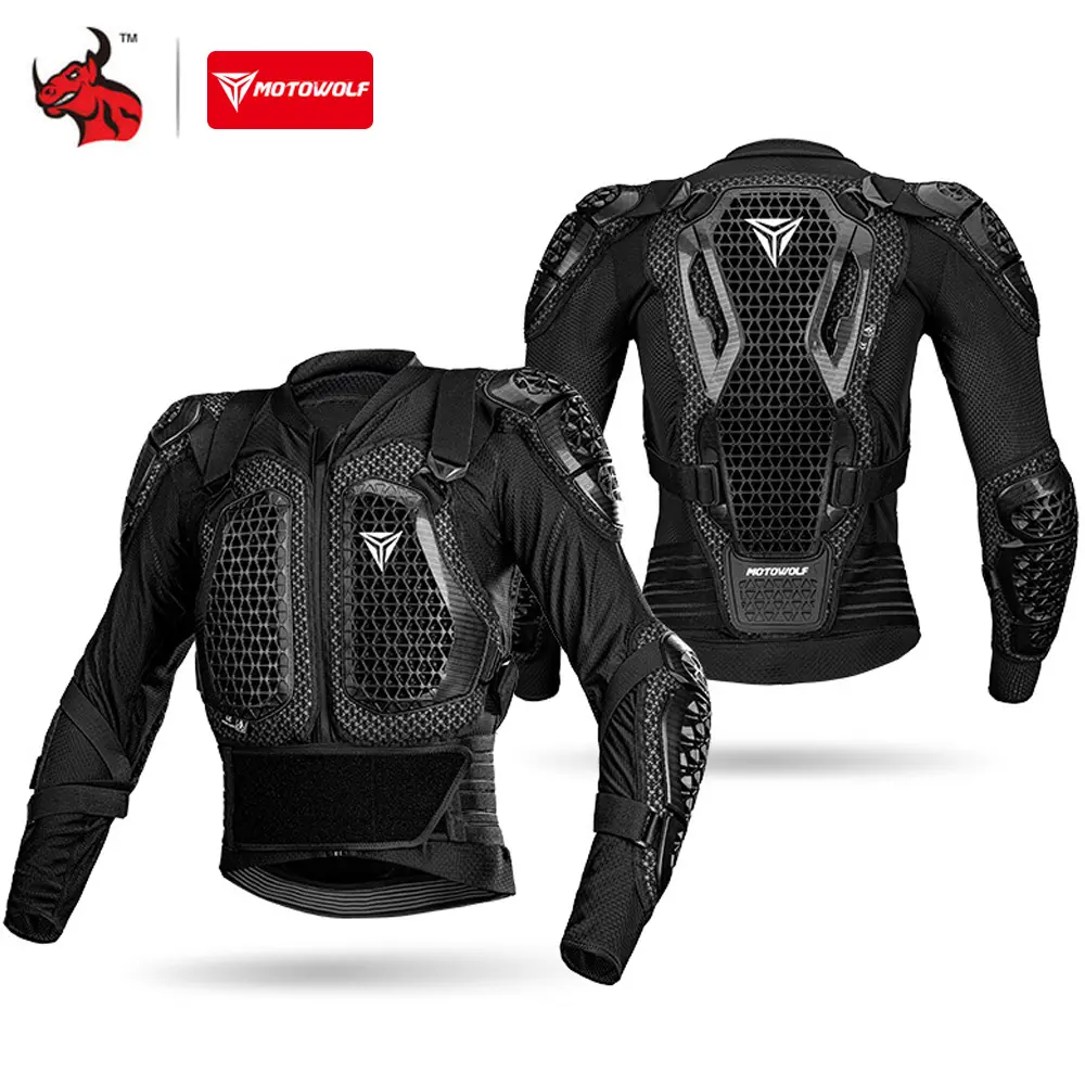 Motocross Armor Jacket Off-Road Motorcycle Protection Gear Anti Crash Chest Back Padding Motorbike Jacket Pants CE Certified