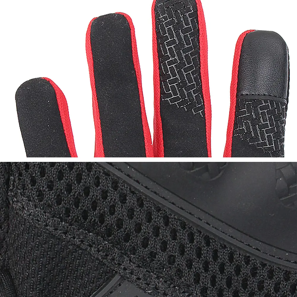 SCOYCO Motorcycle Gloves Summer Breathable Moto Gloves Carbon Fibre Motocross Gloves Touch Function Guantes Moto Riding Gloves #