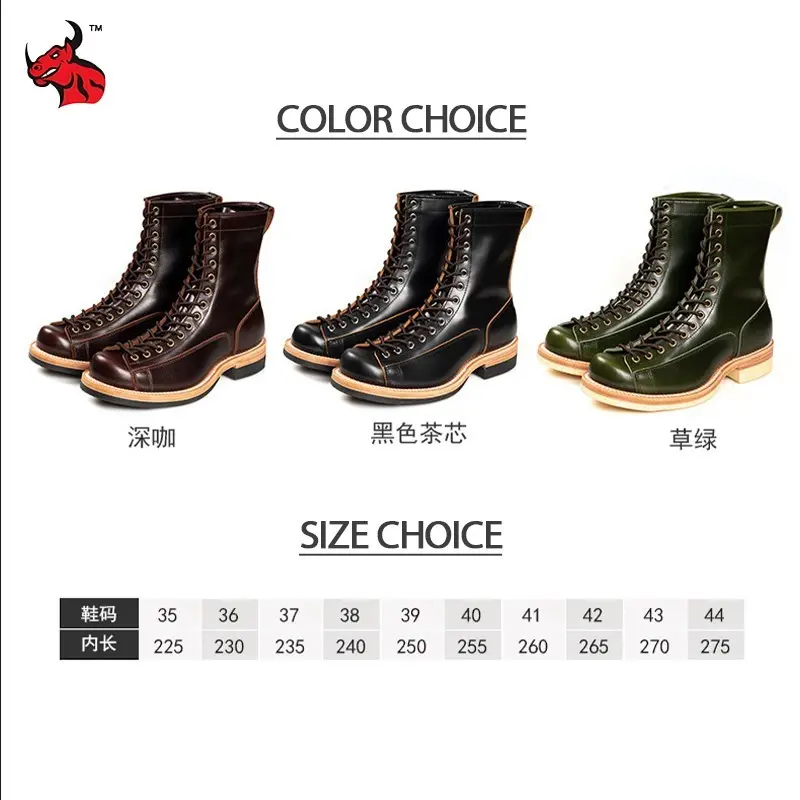 Waterproof Motorcycle Boots Genuine Leather High-quality Off-Road Moto Boot Motorbike Higth-Top Shoes Botas De Motociclista Men