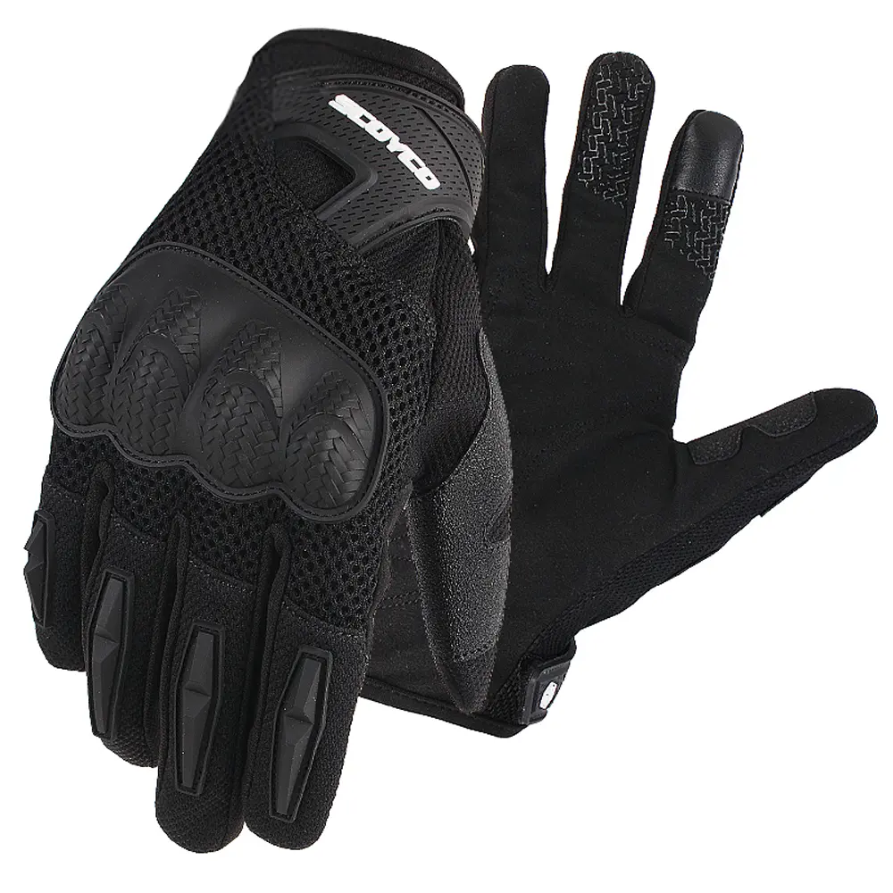 SCOYCO Motorcycle Gloves Summer Breathable Moto Gloves Carbon Fibre Motocross Gloves Touch Function Guantes Moto Riding Gloves #