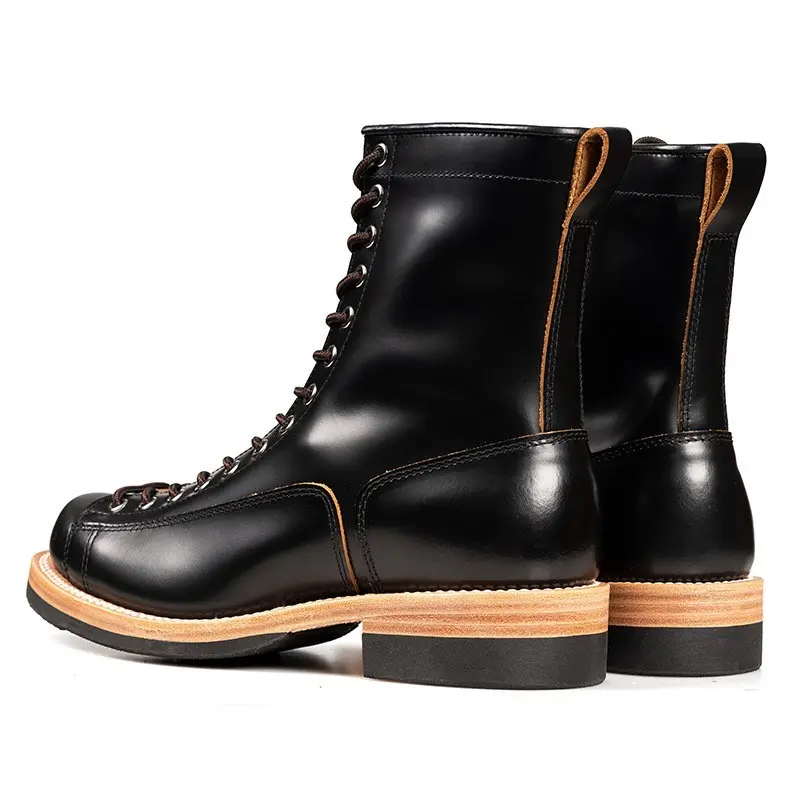 Waterproof Motorcycle Boots Genuine Leather High-quality Off-Road Moto Boot Motorbike Higth-Top Shoes Botas De Motociclista Men