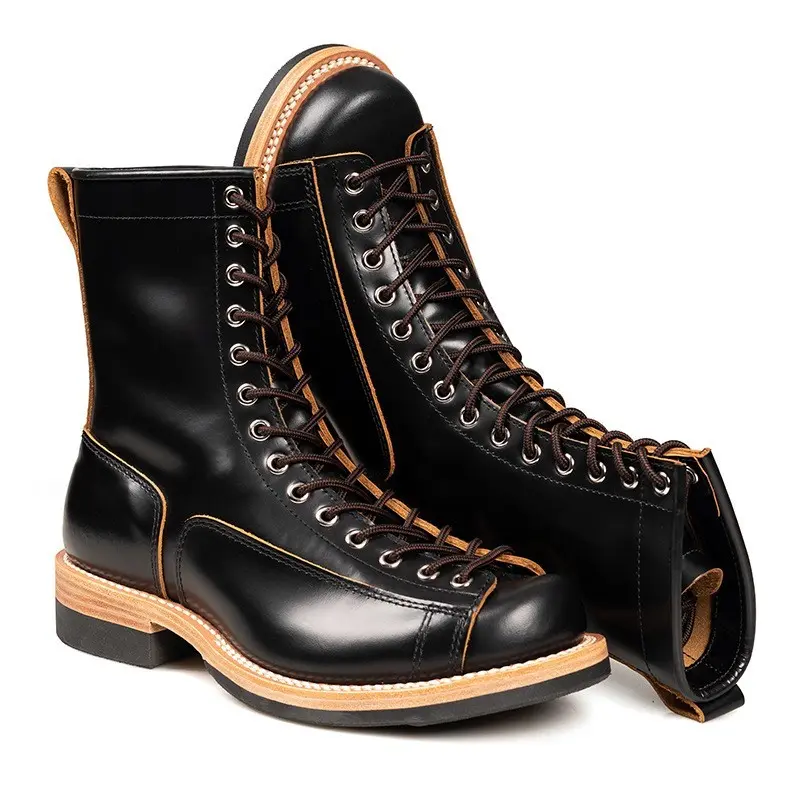 Waterproof Motorcycle Boots Genuine Leather High-quality Off-Road Moto Boot Motorbike Higth-Top Shoes Botas De Motociclista Men