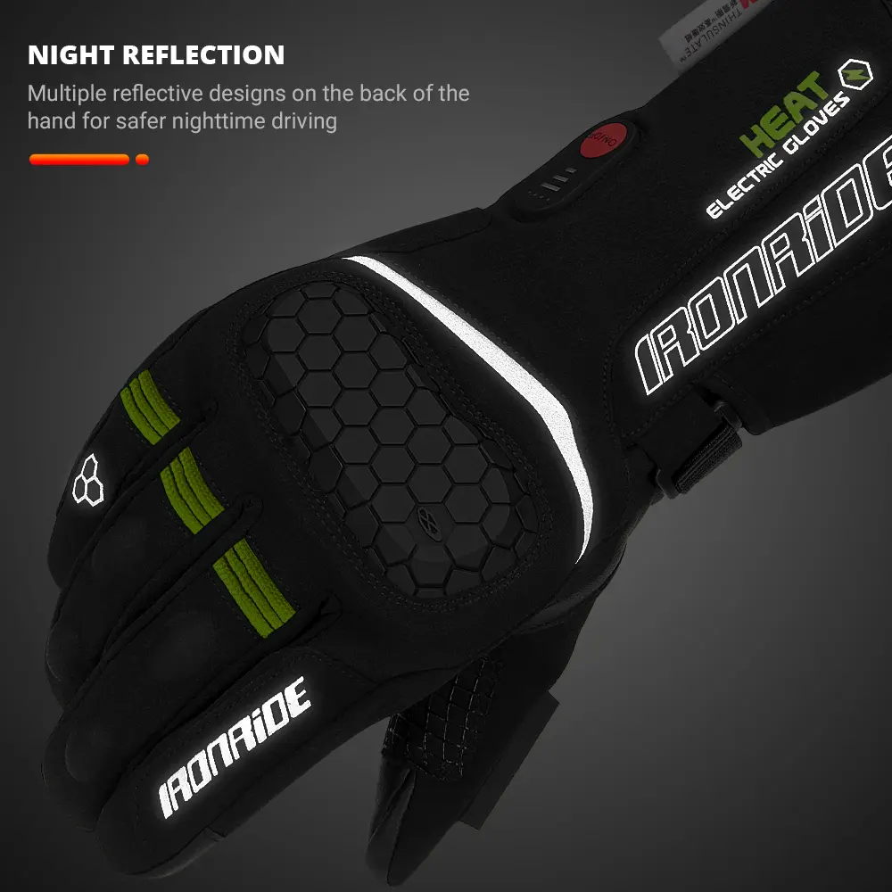 Winter Motorcycle Skiing Gloves, Warm And Waterproof Riding Gloves, Can Be Heated And Charged