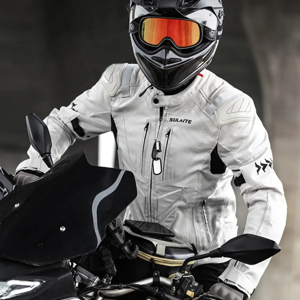 Summer Motorcycle Jacket Pants Suit Breathable Protective Riding Gear For Men Women Mesh Anti-Fall Set For Street Urban Biking