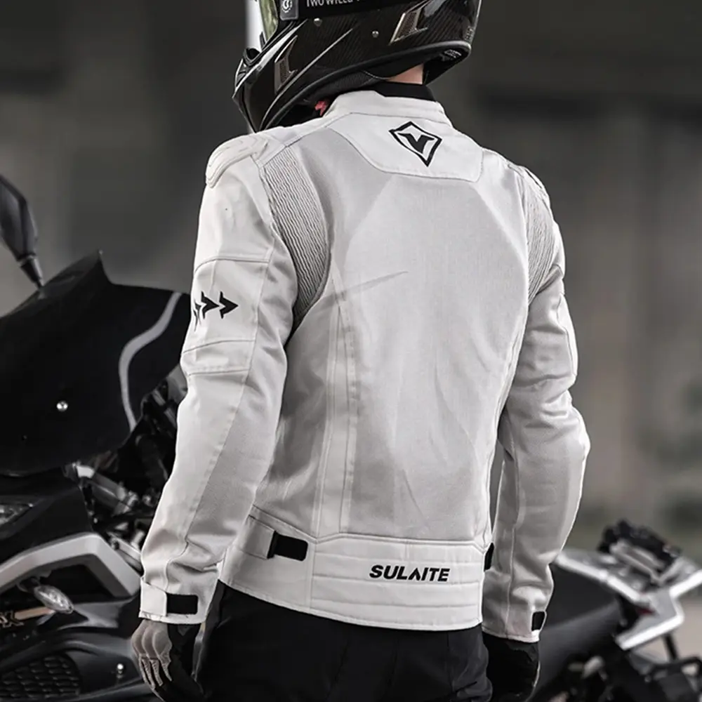 Summer Motorcycle Jacket Pants Suit Breathable Protective Riding Gear For Men Women Mesh Anti-Fall Set For Street Urban Biking