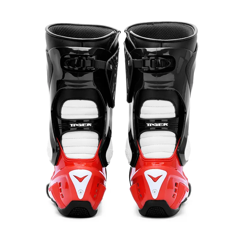 Knee-High Motocross Boots Waterproof Motorcycle Road Racing Shoes Anti-Slip Off-Road Gear With Reinforced Ankle Guard